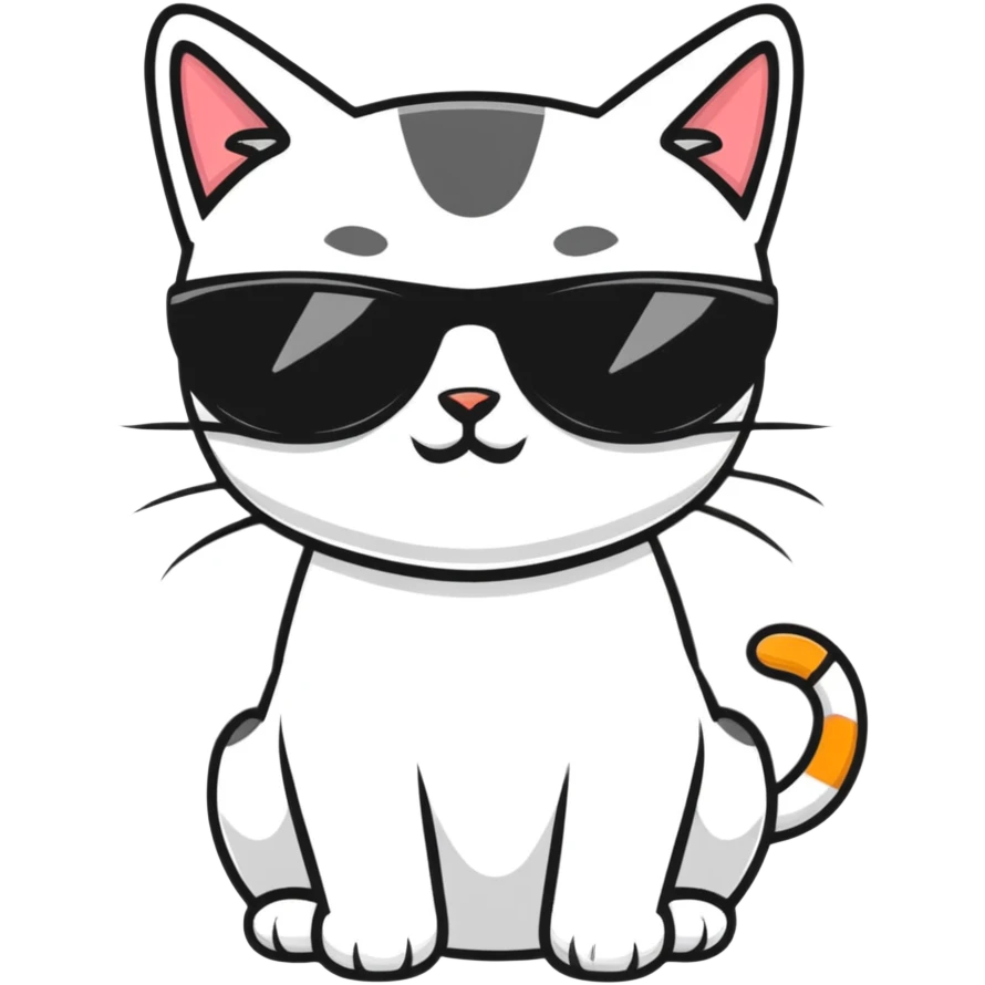 cat weating sunglasses emoji