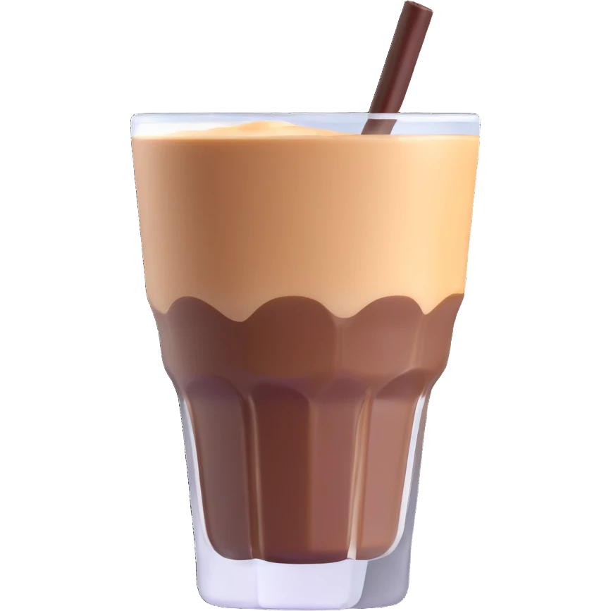 Cortado espresso drink in a small Gibraltar glass, milk and espresso coffee emoji