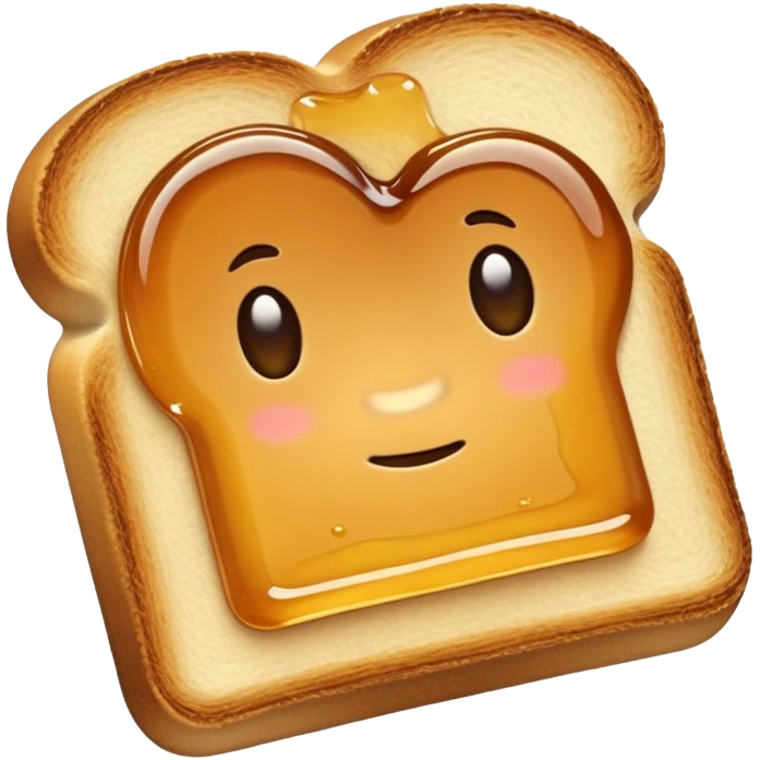 Toast with syrup emoji