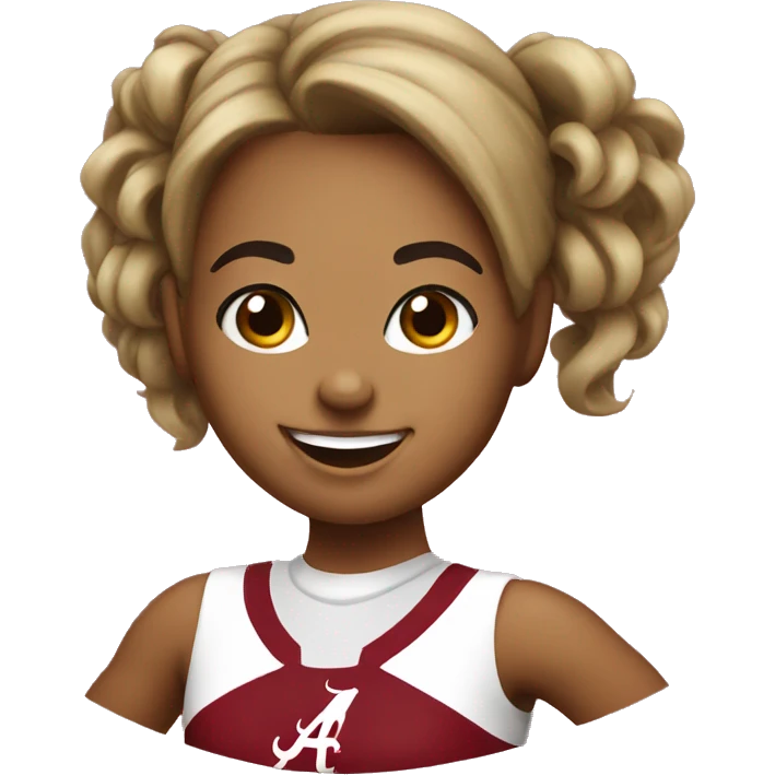 University of Alabama cheerleader emoji