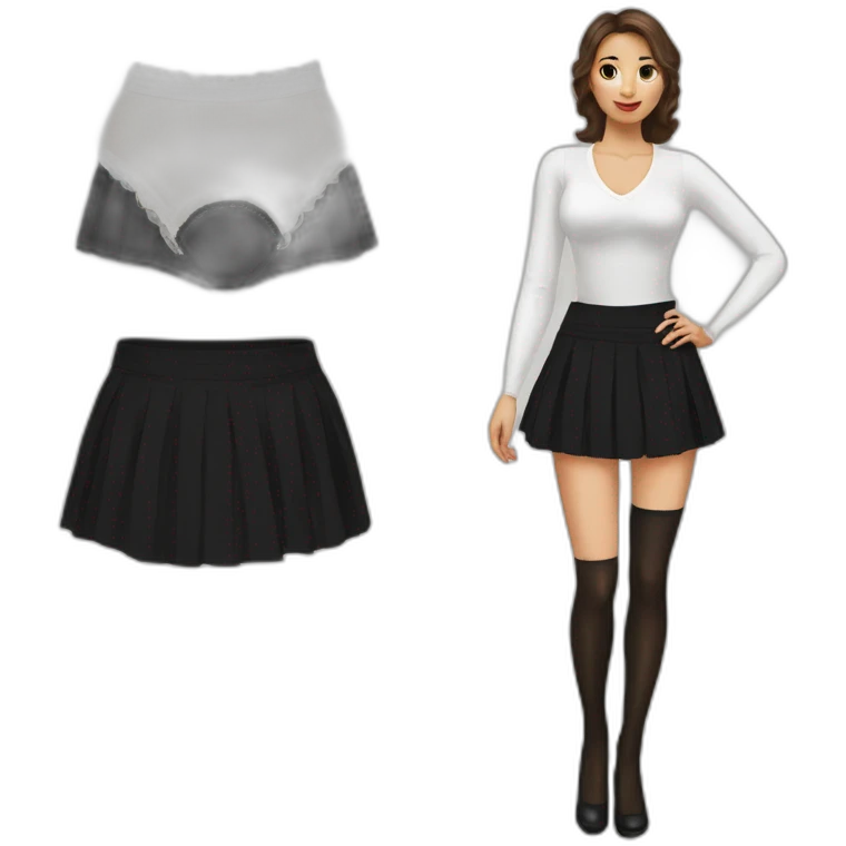 white-knickers-white-stockings-black-skirt emoji