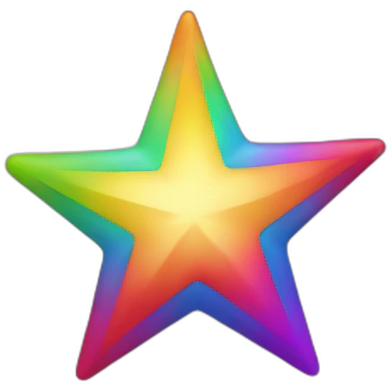 Rainbow star emoji