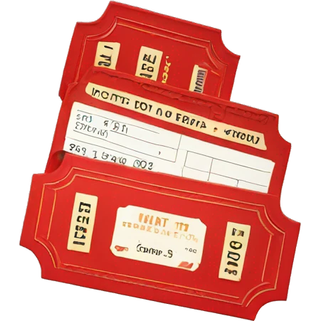 red cinema ticket 3d emoji