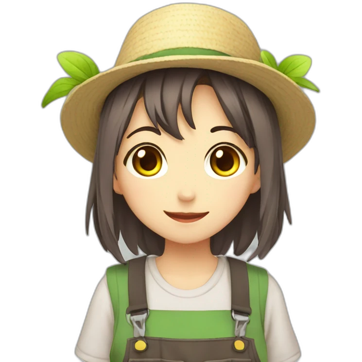 anime gardener girl emoji