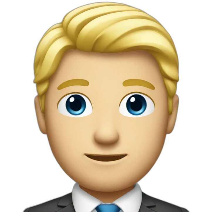 blonde businessman emoji