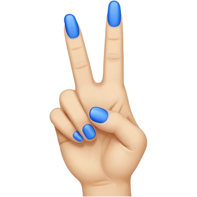Blue middle finger  emoji