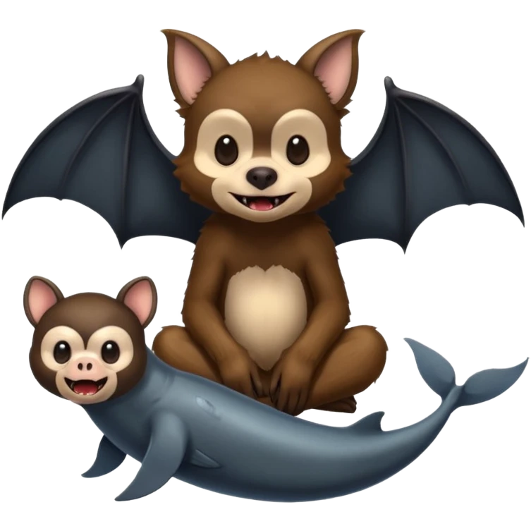 Terror and sadness emoji. Bat, monkey, whale, dog, vampire emoji