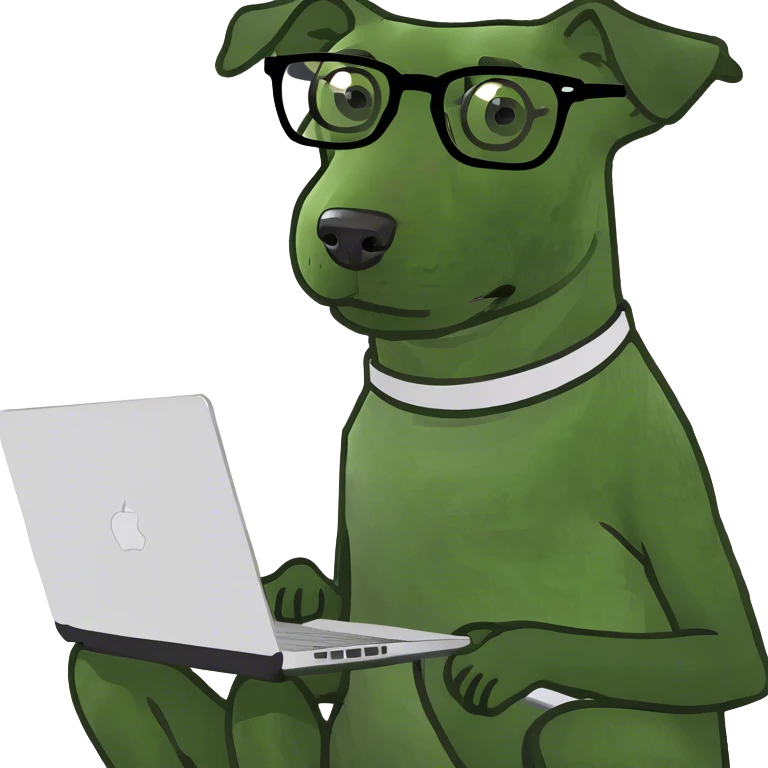 dog with laptop emoji