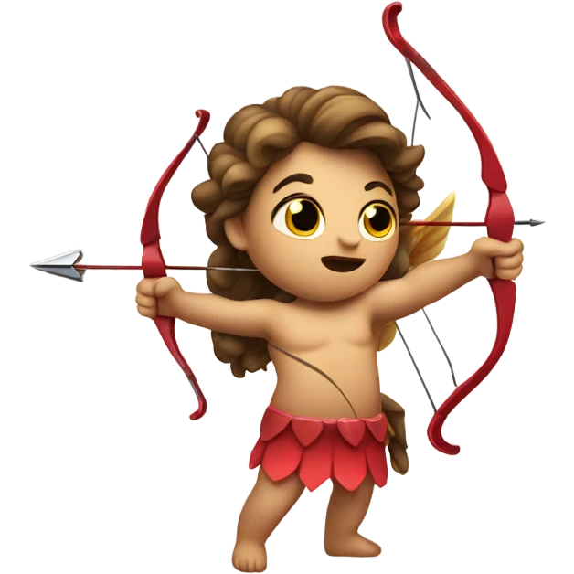 Cupid firing his heart bow emoji