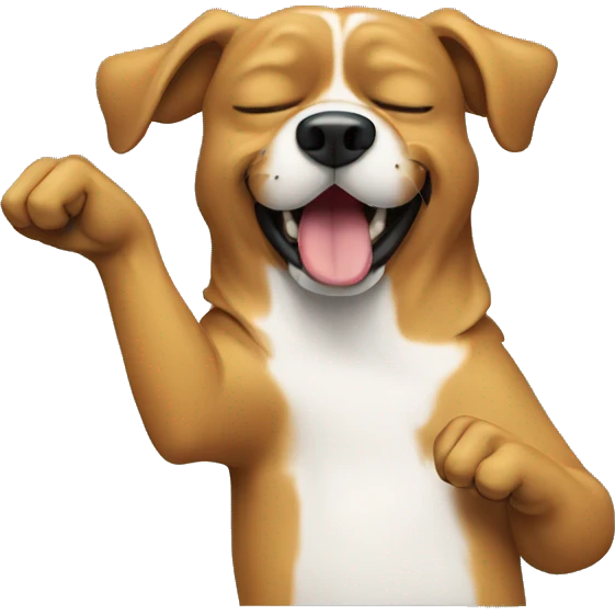 Dog dabbing  emoji