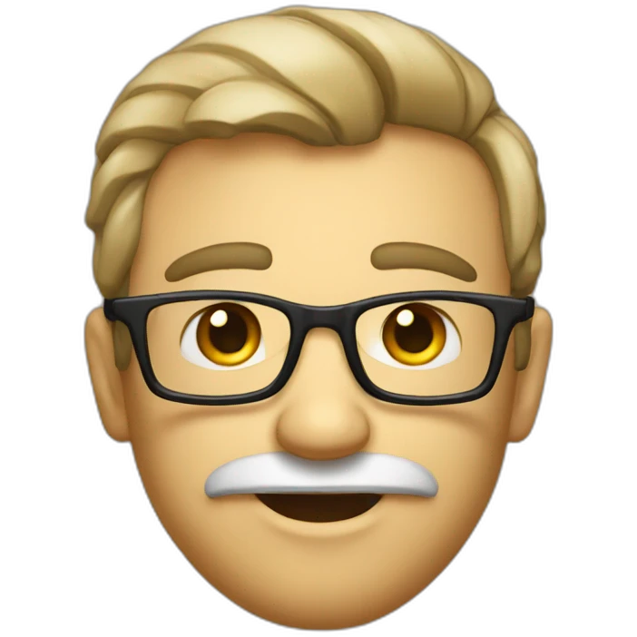 a geek with a bow emoji