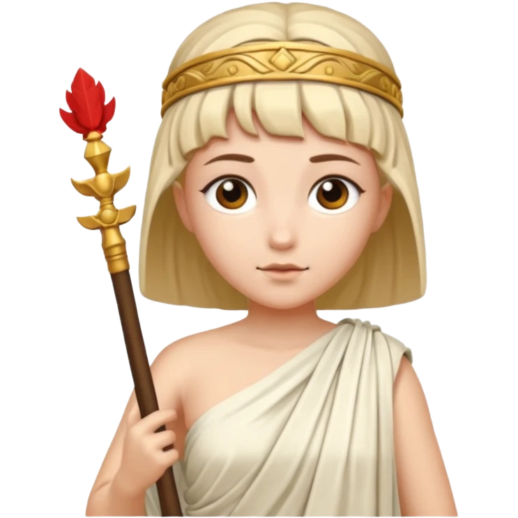athena, wise and posing emoji