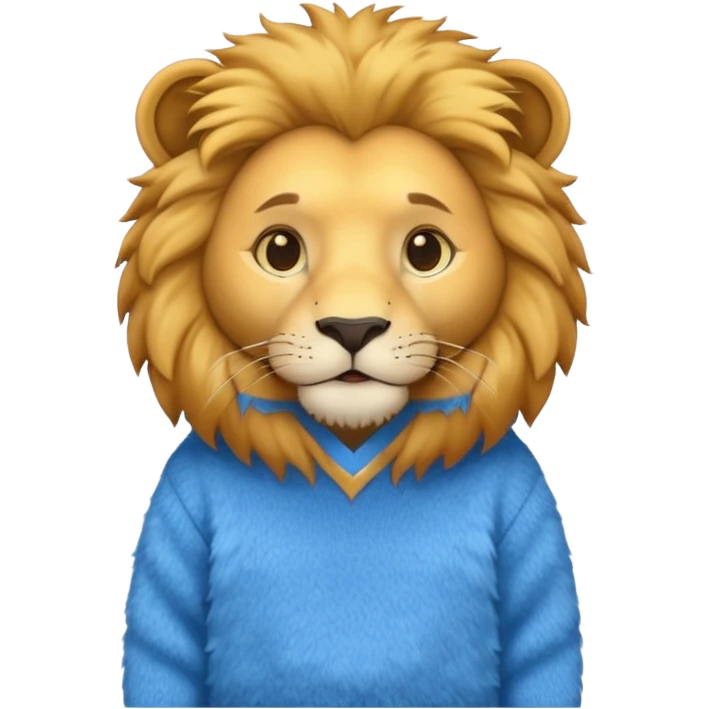 lion wearing  jumper emoji