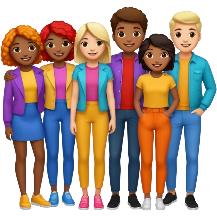 people exchanging their clothes emoji