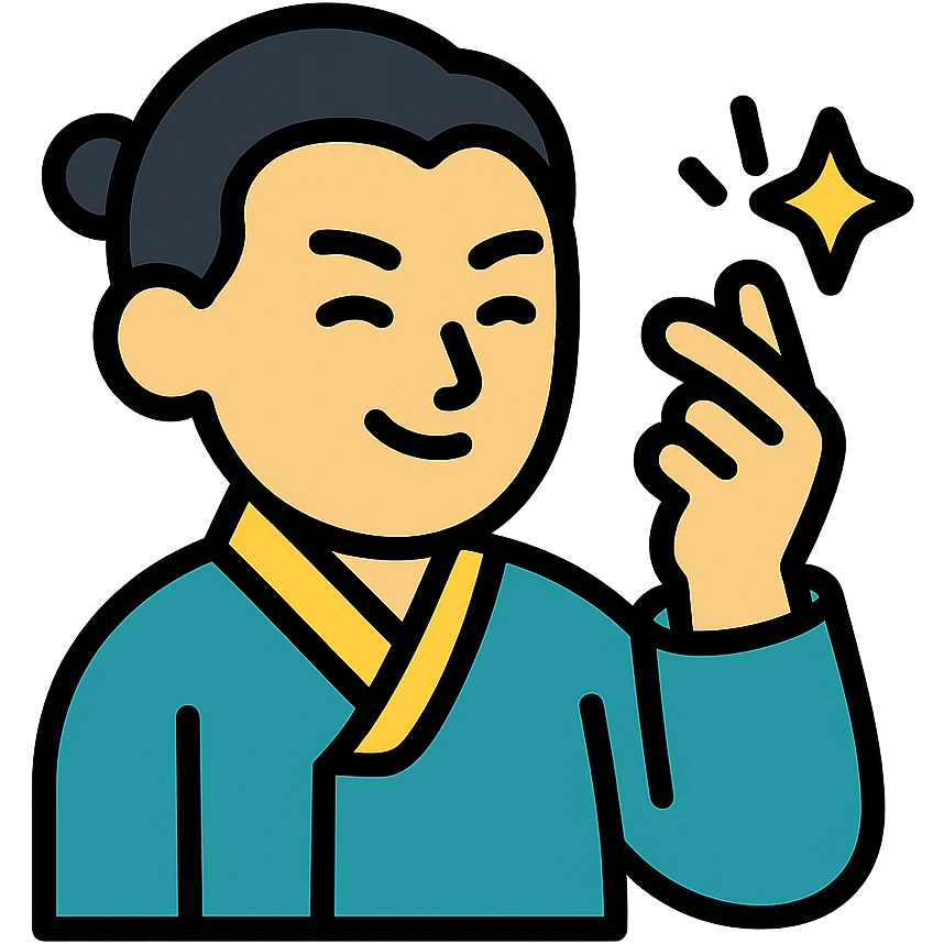 Korean man snapping his fingers icon emoji