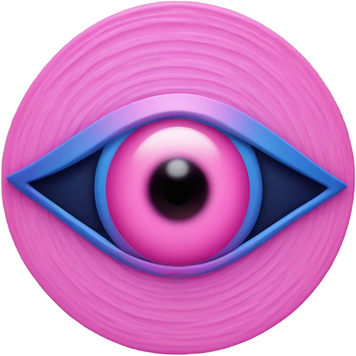 evil eye pink  emoji