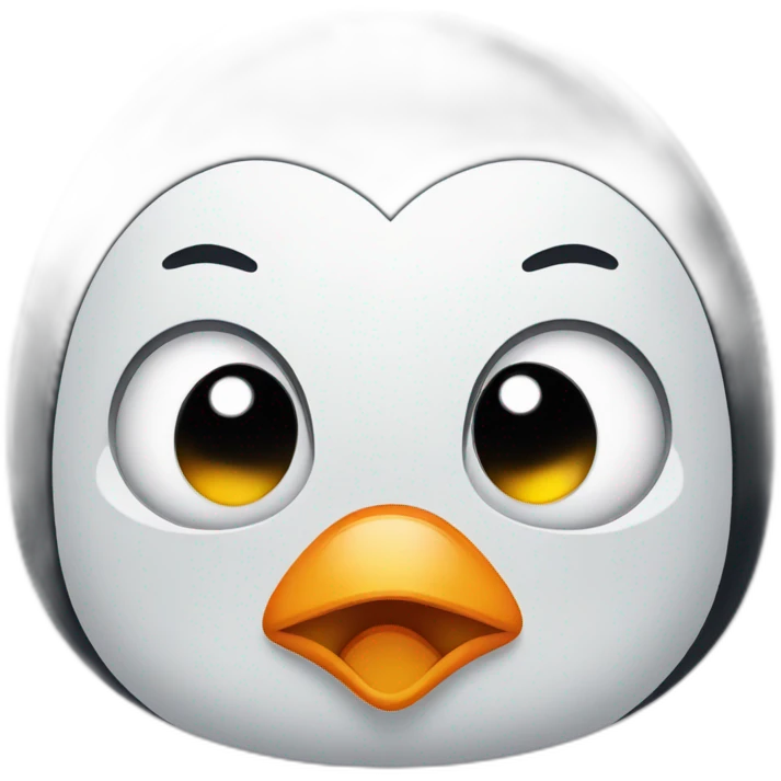 Penguin crying big tears emoji