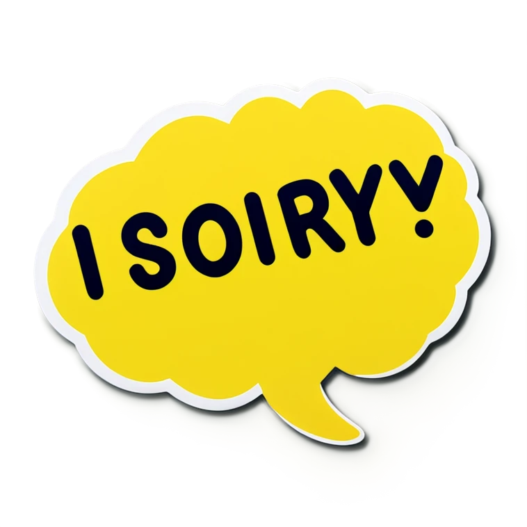 I’m sorry  emoji