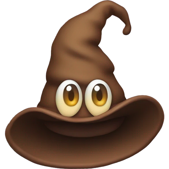 poo emoji with a witches hat  emoji