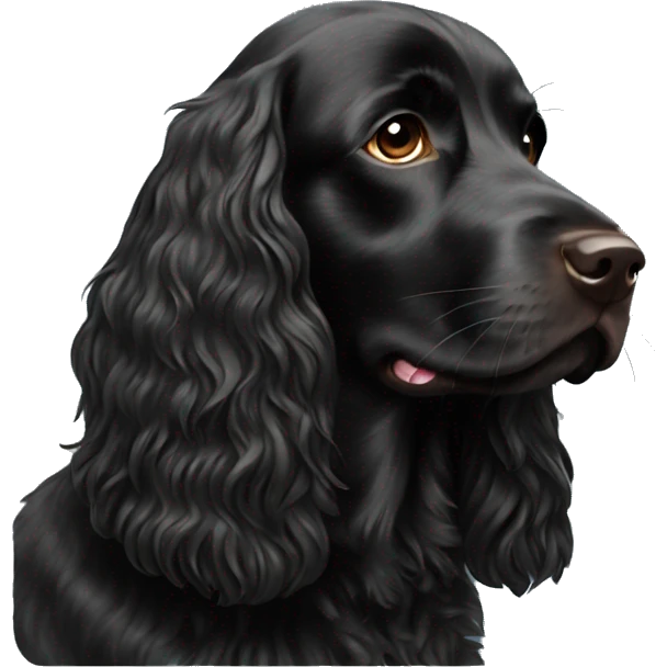 Black Field Spaniel  emoji