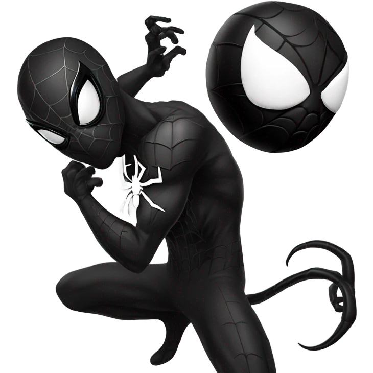 Black Spider - Man And venom emoji