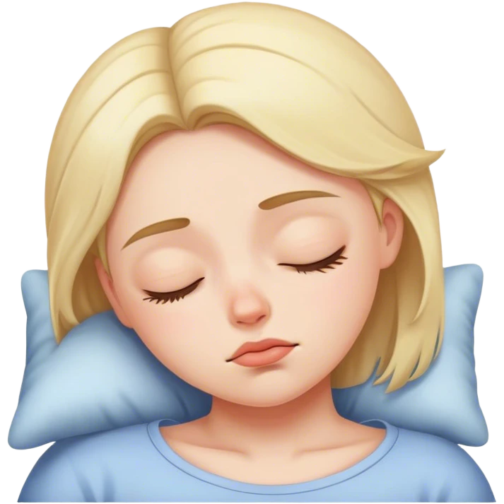 Sleepy girl emoji