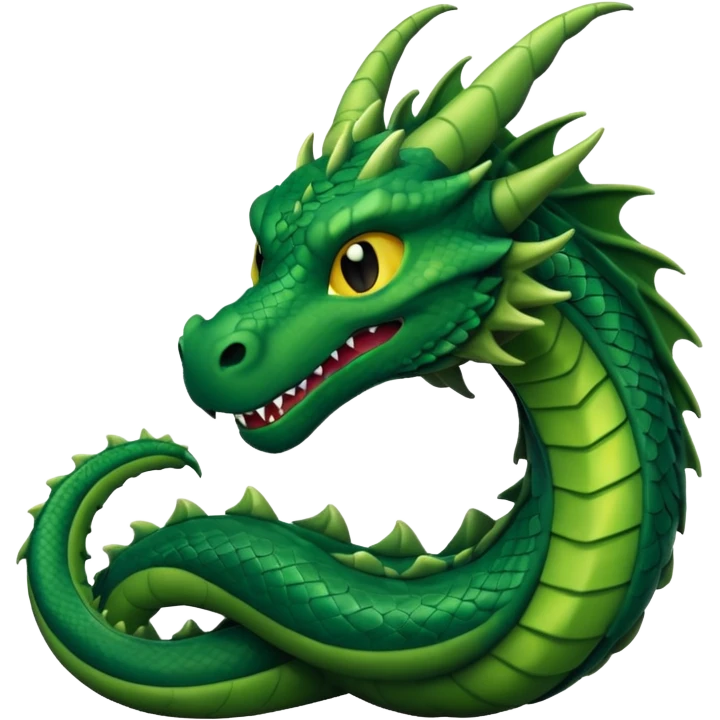 iOS emoji, minimal dragon symbol, dark fantasy, line icon emoji