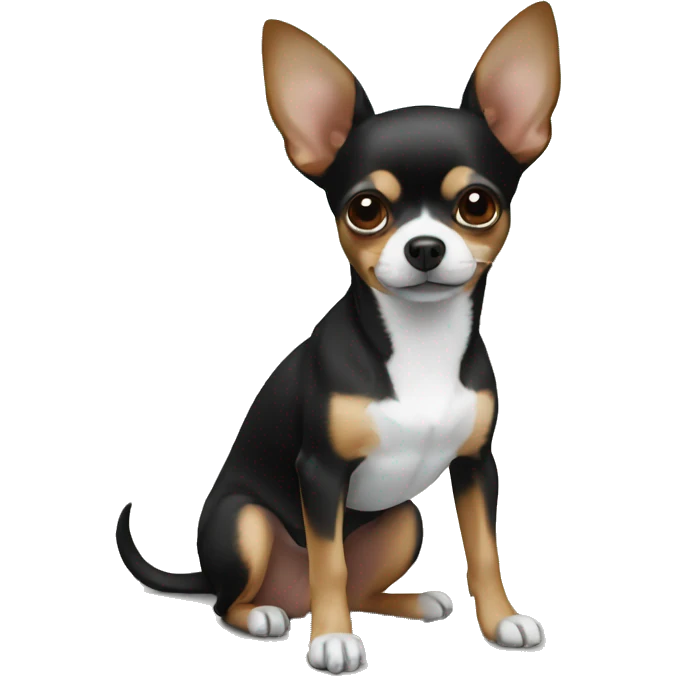 Chihuahua black/brown/white  emoji