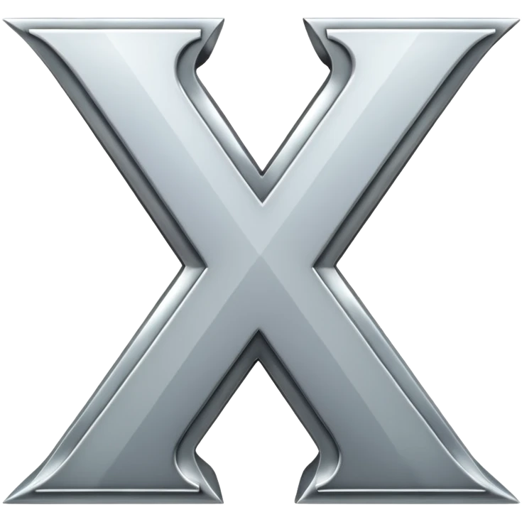letter x emoji