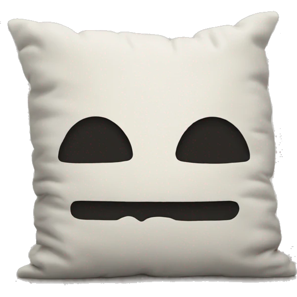 cartoon head buried in pillow emoji