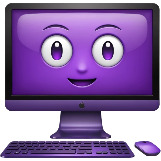 dark purple wide monitor emoji