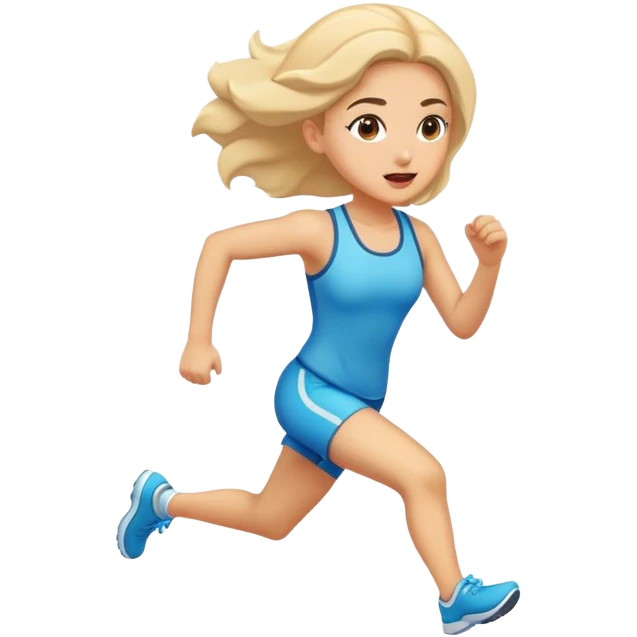 girl running emoji