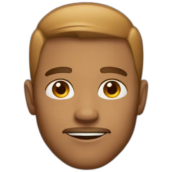 bold man light brown face color emoji
