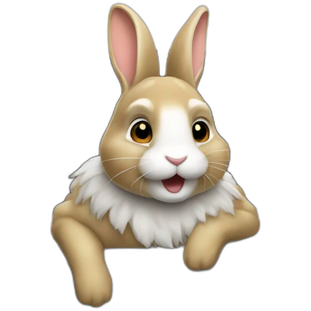Lapin en Lamborghini emoji