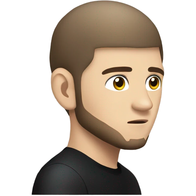 khabib standing Side profile talking emoji
