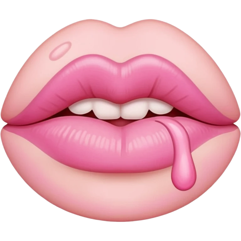 pink kiss mark stain emoji