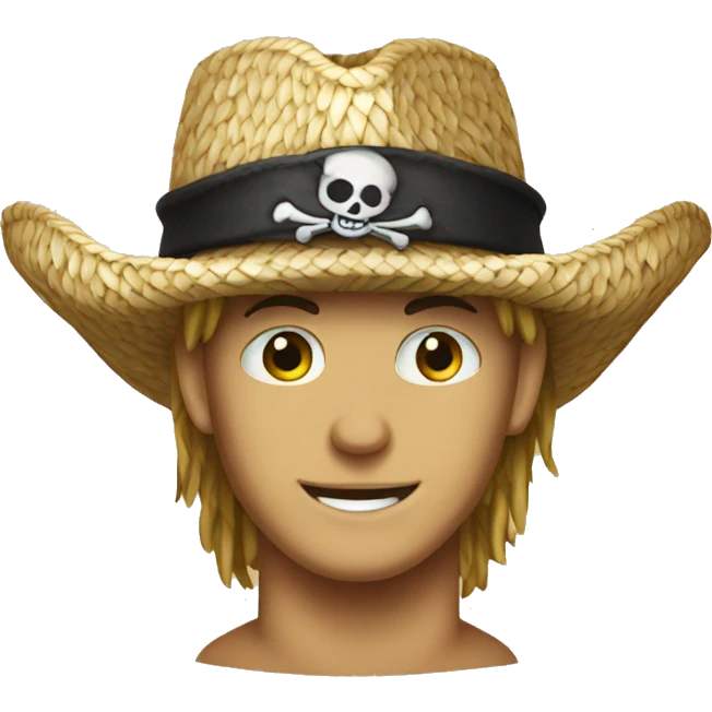 straw hat pirate emoji