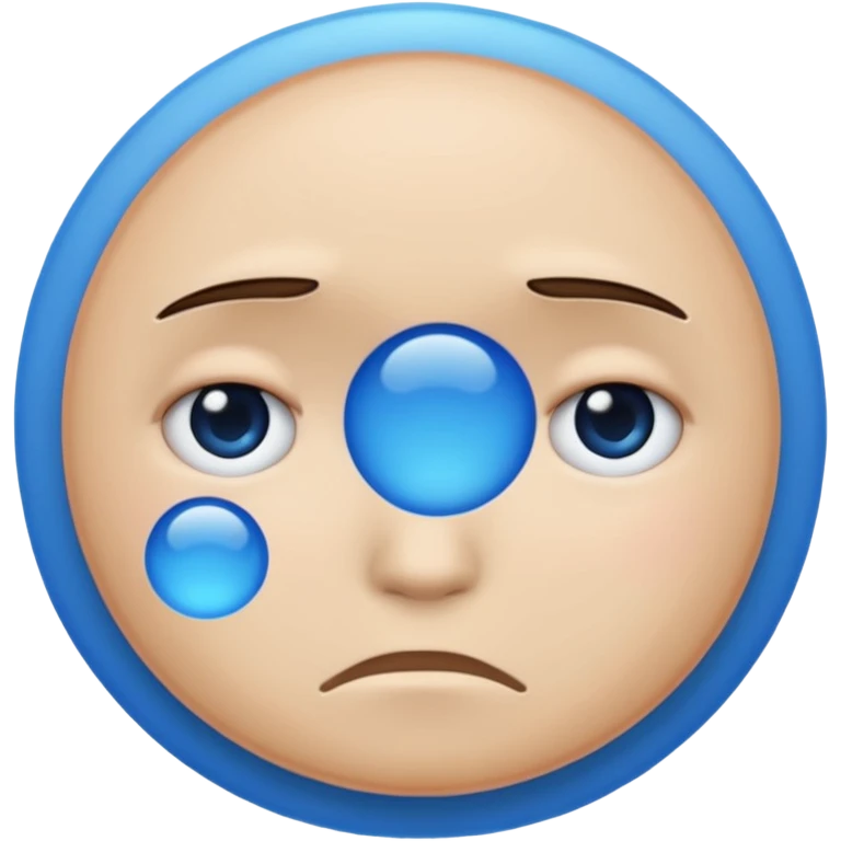 😞+😞+🔵 emoji