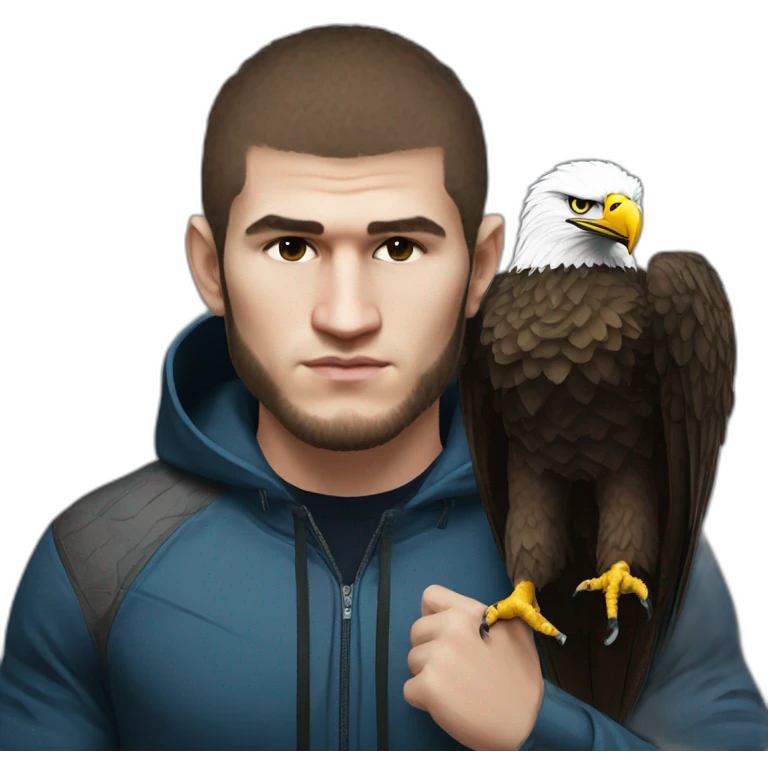 Khabib nurmagomedov with eagle emoji