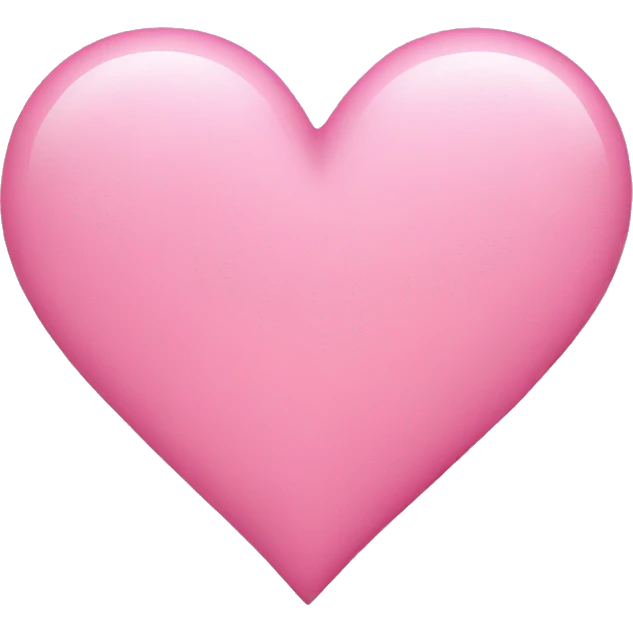 Plain Pink heart  emoji