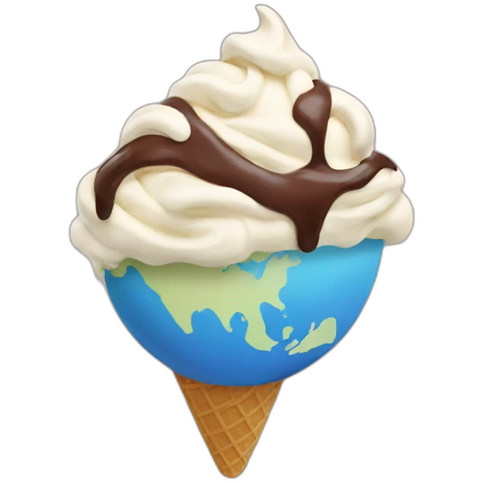earth ice cream emoji