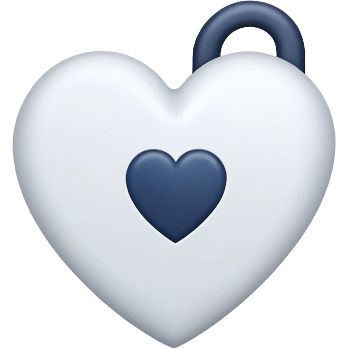 Navy heart emoji
