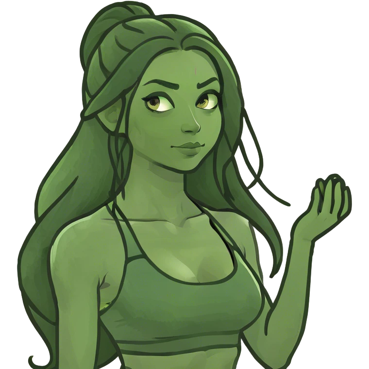 long haired brunette girl yoga emoji