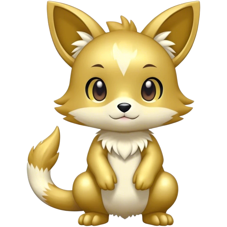 Shiny Cute Chibi Anthro Sona Fakemon Full Body emoji
