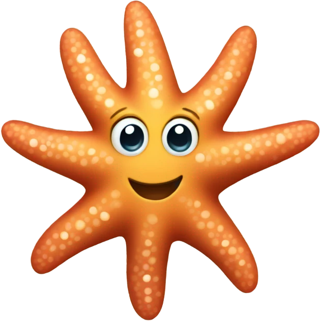 Cute starfish emoji