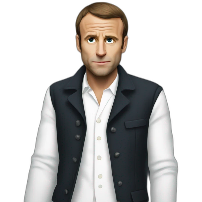 Macron gangsta emoji