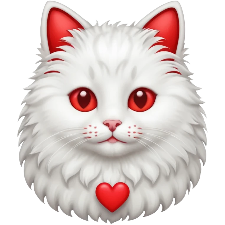 Cat with hearts emoji