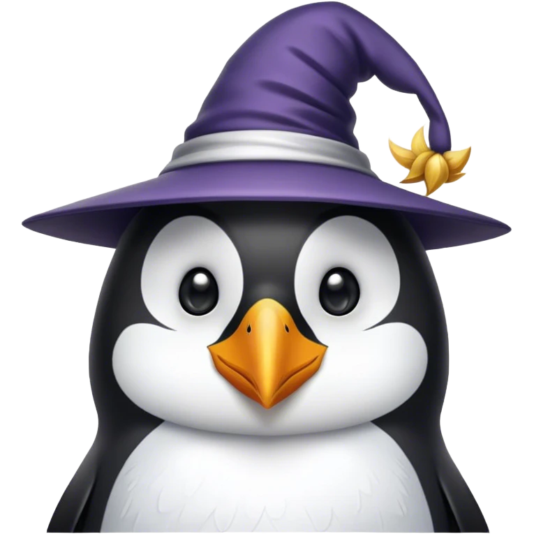 wizard penguin face emoji