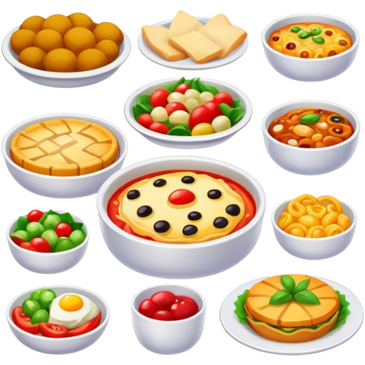 High resolution of a food dishes emoji