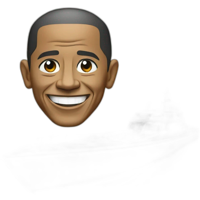 obama, on a boat emoji